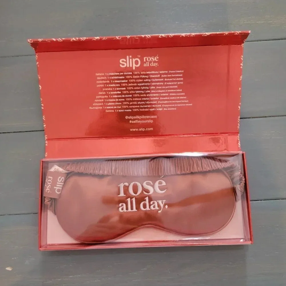 Slip Silk Rose All Day Rose Gold 22 Momme Mulburry 100% Silk Sleep Mask …